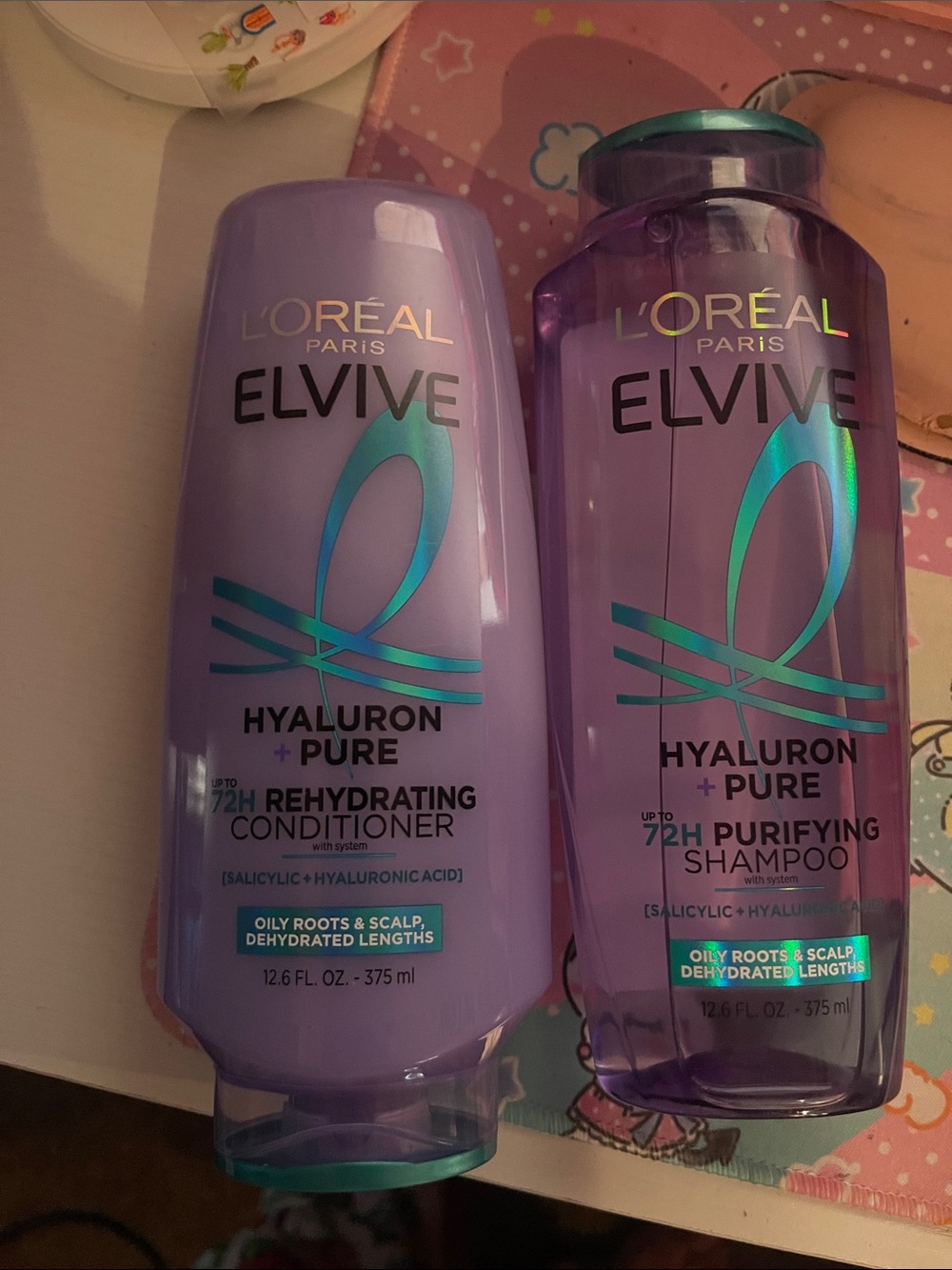 L'Oreal Paris Elvive Hyaluron Pure Shampoo and Conditioner Set